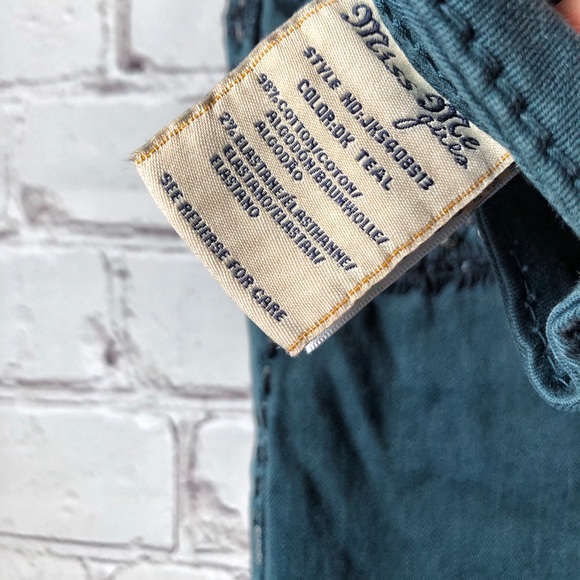 SOLD Miss Me Girls Dark Teal Skinny Jeans Size 14 - Picture 7 of 8